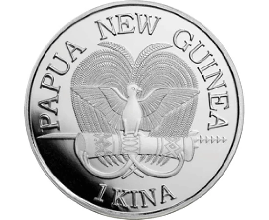 1 kina Stemă  argint de 999/1000 311 g Papua Noua Guinee 2023
