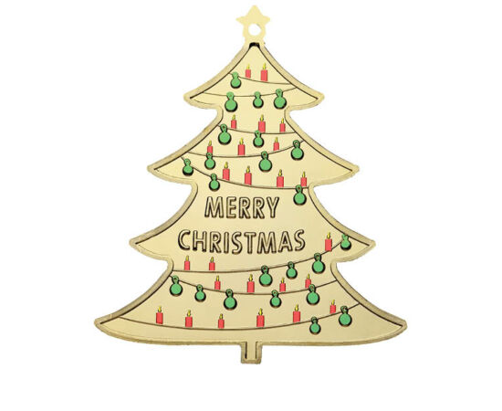 2 cedi, „Merry Christmas”, lumânări, decorațiuni, cupru, aluminiu, zinc, 12,6 g, Ghana, 2021