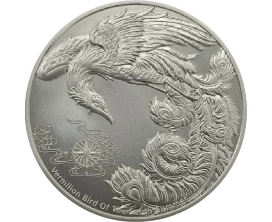 2 dolari, Ilustraţie pasăre, argint de 999/1000, 31,1 g, Samoa, 2023