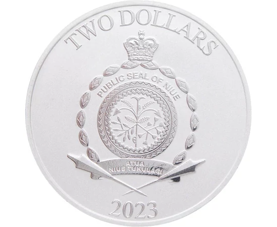 2 dolari Stemă   argint de 999/1000 311 g Niue 2023