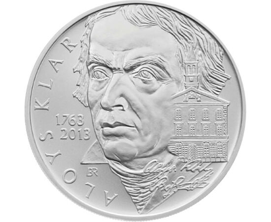 200 coroane, Portretul lui Aloys Klar, , argint de 900/1000, 13 g, Cehia, 2013