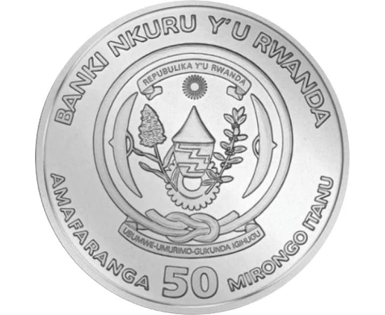 50 franci Stemă  argint de 999/1000 311 g Rwanda 2024
