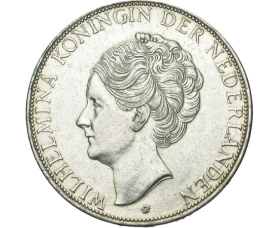  2 1/2 guldeni "Wilhelmina", 1929-40, Olanda