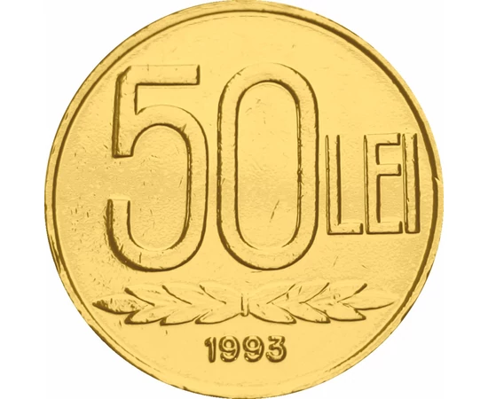  50 lei A. I. Cuza 1991-1996 aurit România
