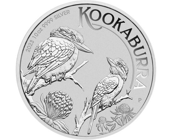 10 dolari, Ilustraţie Kookaburra, greutate, , argint de 999,9/1000, 311 g, Australia, 2023
