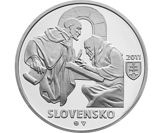  10 euro, Zobor, Ag, bu, 2011, Slovacia