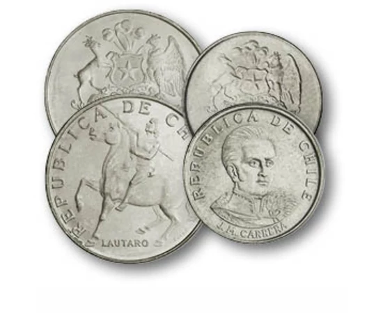 10 20 50 centesimo 1 5 escudo VAN TANÚSÍTVÁNY   0 Chile 1971-1972