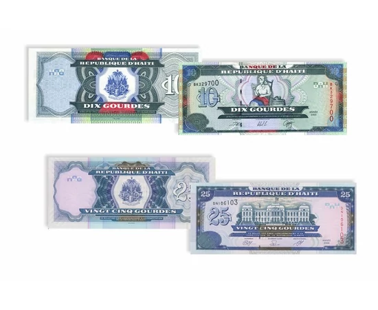 10 25 50 100 gourdes    0 Haiti 2000-2009