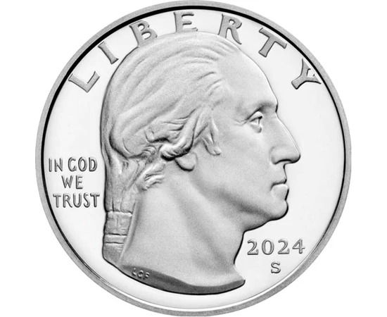 25 cenţi Portretul lui Washington cupru nichel 567 g SUA 2024