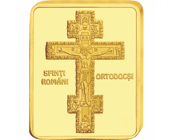 Sf. Ierarh Martir Antim Ivireanul - medalie icoană, placată cu aur, România