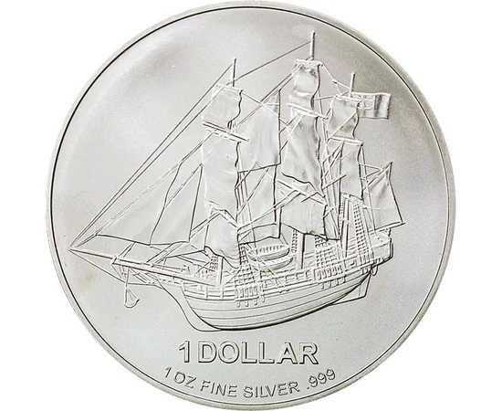 COOK/ 1 dolar,Corabia Bounty,Ag,2009-10, Insulele Cook