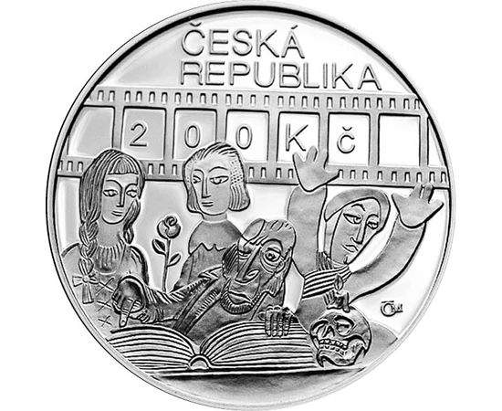  200 kč, Karel Zeman, Ag, proof,2010, Cehia