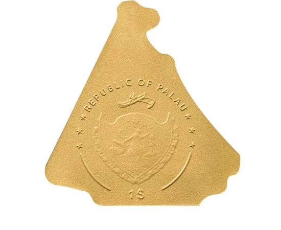 1 dolar Stemă  aur de 9999/1000 05 g Palau 2022