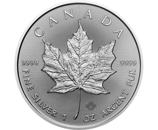 5 dolari, Frunza de arţar, argint de 999,9/1000, 31,1 g, Canada, 2024