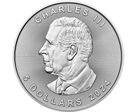 5 dolari Elisabeta a II-a   argint de 9999/1000 311 g Canada 2024