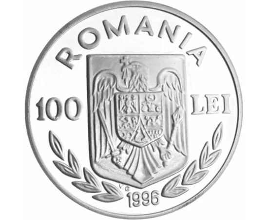  100 leiCE Fotbal AngliaArgint1996 România