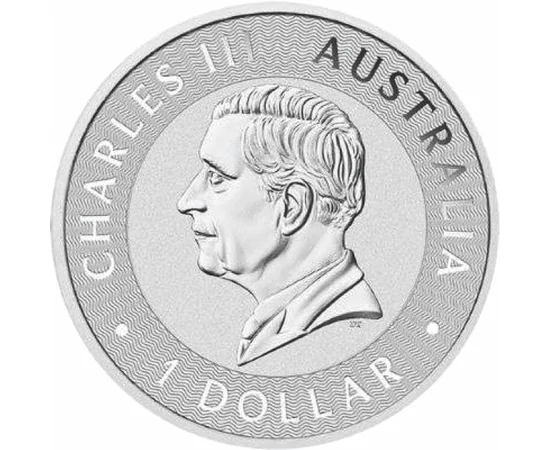 1 dolar Charles al III-lea  argint de 9999/1000 311 g Australia 2024