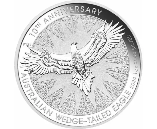 1 dolar, Vulturul cu coadă-pană, , greutate, argint de 999,9/1000, 31,1 g, Australia, 2024