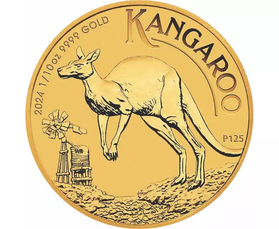 15 dolari, Cangurul, , aur de 999,9/1000, 3,11 g, Australia, 2024