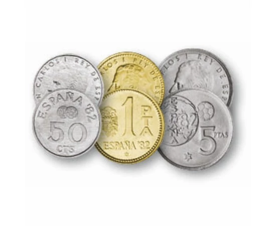 50 centimo 1 5 25 50 100 pesete    0 Spania 1980