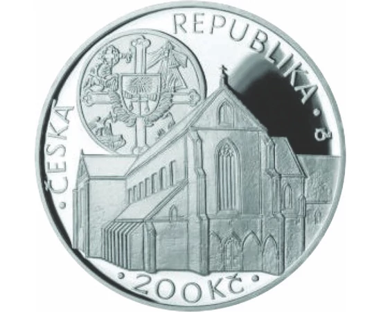  200 kč,Mănăst.Coroana de Aur,Ag,pp, Cehia