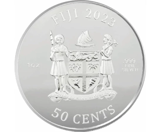 FJ/ 50 cenţi Câine Ag 2023 Insulele Fiji