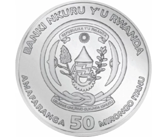 RUAN/ 50 franci Crocodil 1uncAg2023 Rwanda