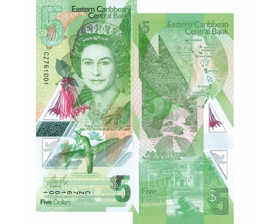 5 10 dolari    0 Statele Est-Caraibiene 2019-2021