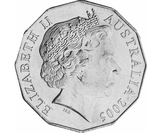 50 cenţi Elisabeta a II-a  cupru nichel 157 g Australia 2006