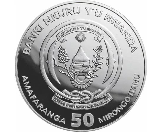 50 franci Stemă  argint de 999/1000 311 g Rwanda 2024