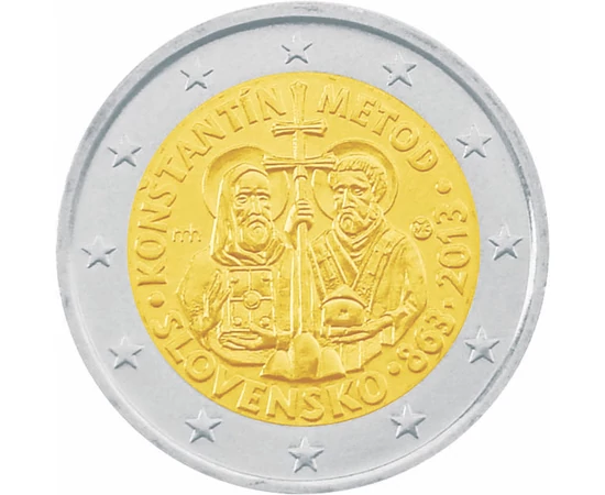  2 euro, Chiril şi Metodie, 2013, Slovacia