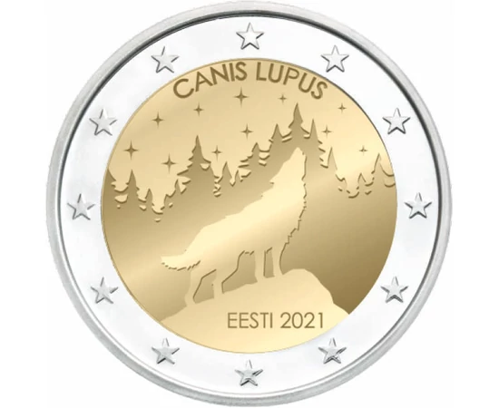  2 euro, Lupul, 2021, Estonia