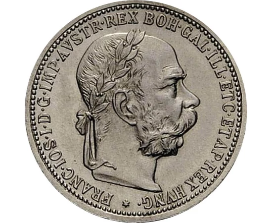  1 coroană, Francisc I., Ag,1892-1907, Monarhia Austro-Ungară
