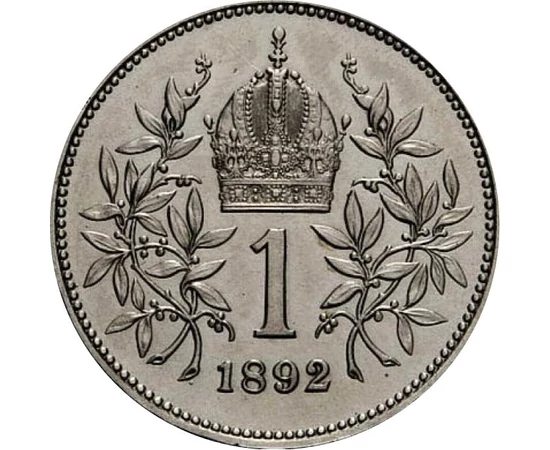  1 coroană Francisc I. Ag1892-1907 Monarhia Austro-Ungară