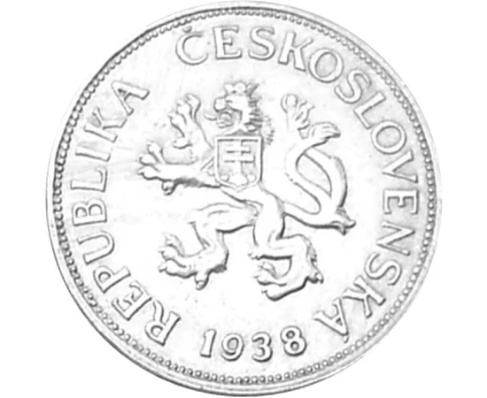  5 coroane, 1938, Cehoslovacia