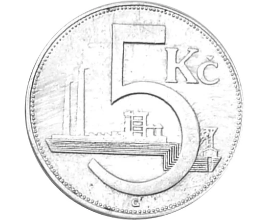  5 coroane 1938 Cehoslovacia