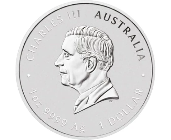 1 dolar Charles al III-lea  argint de 9999/1000 311 g Australia 2024