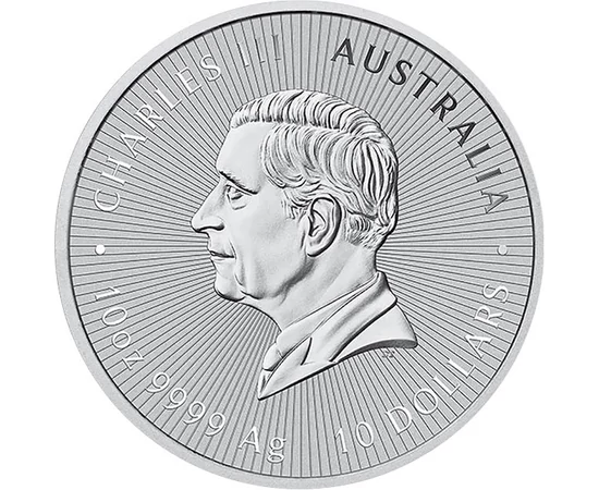 10 dolari Charles al III-lea  argint de 9999/1000 311 g Australia 2024