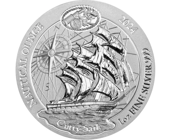 50 franci, Ilustraţie navă, , argint de 999/1000, 31,1 g, Rwanda, 2024