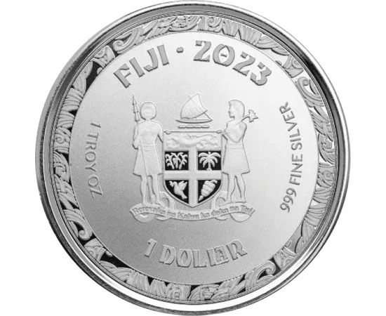 FJ/ 1 dolar Peştele Koi Ag 2023 Insulele Fiji