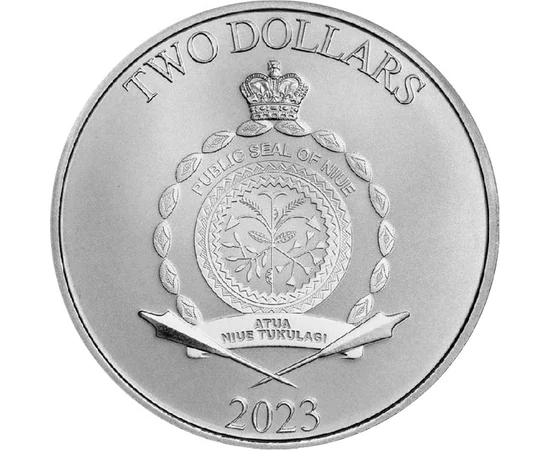 NIUE/ 2 dolariHercule şi HidraAg2023 Niue