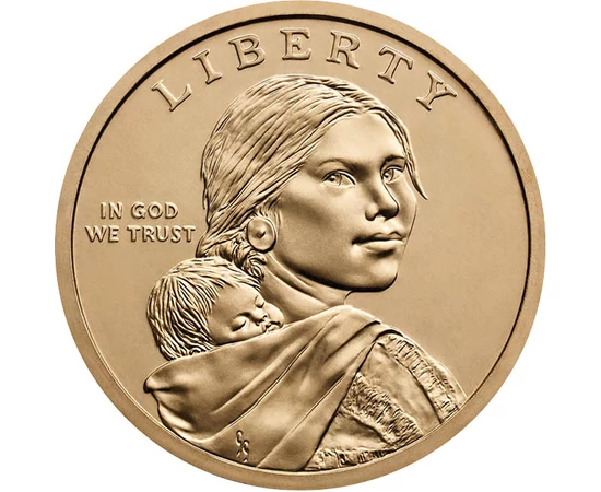 1 dolar Femeie amerindiană cupru nichel 81 g SUA 2025
