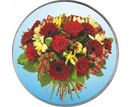 FLW/ Ziua Mamei, Flori, 1 sticker, România