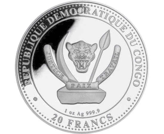 KON/ 20 franci Titanoboa Ag 2023 Congo