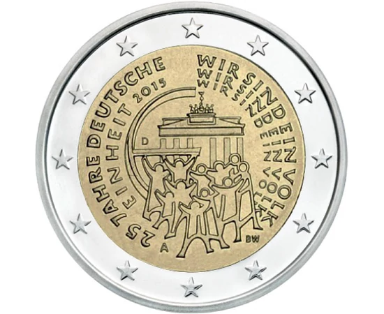  2 euro, Reunificarea Germaniei,2015, Germania