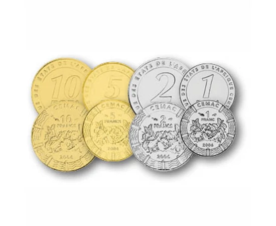 1, 2, 5, 10, 50, 100, 500 franci, ,  , , Statele Central Africane, 2006