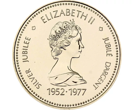 1 dolar, Tron, , argint de 500/1000, 23,33 g, Canada, 1977