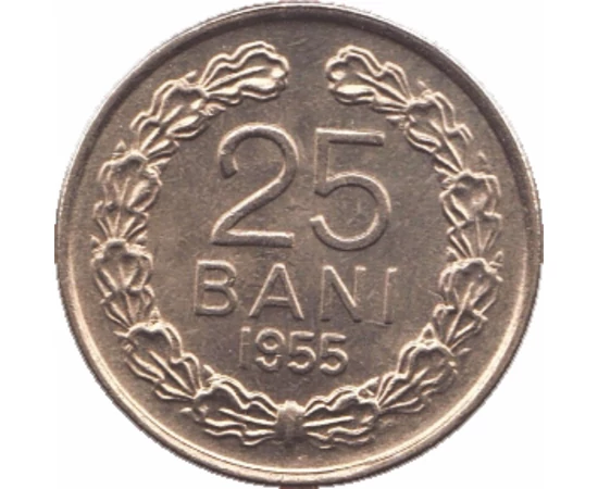 RO/ 25 bani, România RPR, 1952-55, România