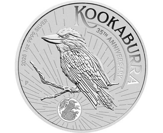 1 dolar, Kookaburra, greutate, , argint de 999,9/1000, 31,1 g, Australia, 2025