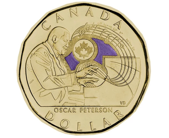 1 dolar, Oscar Peterson, , Steel, 6,27 g, Canada, 2022